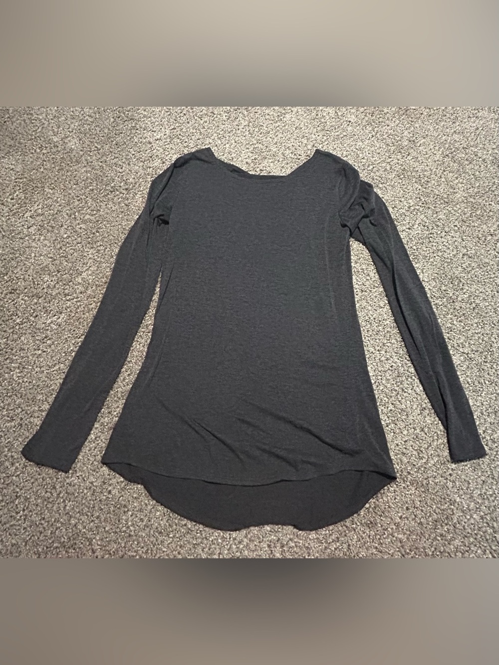 Athleta Women’s Long Sleeve Scoop Neck Top - Charcoal Gray XS